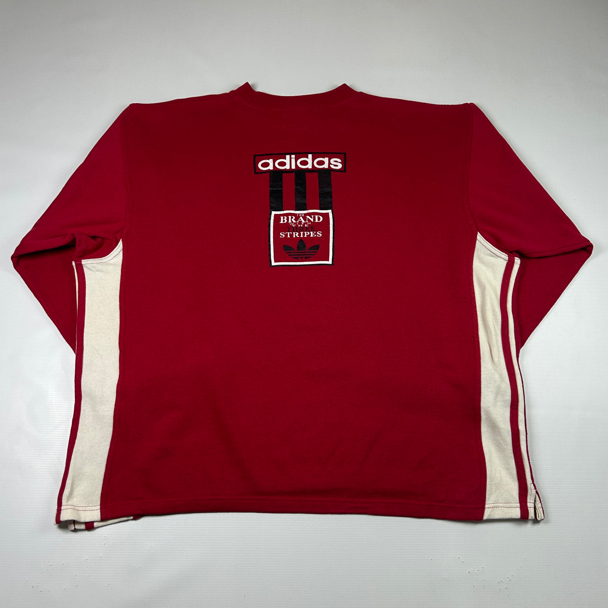 XXL - 1990's Adidas Red Vintage Trefoil Sweatshirt