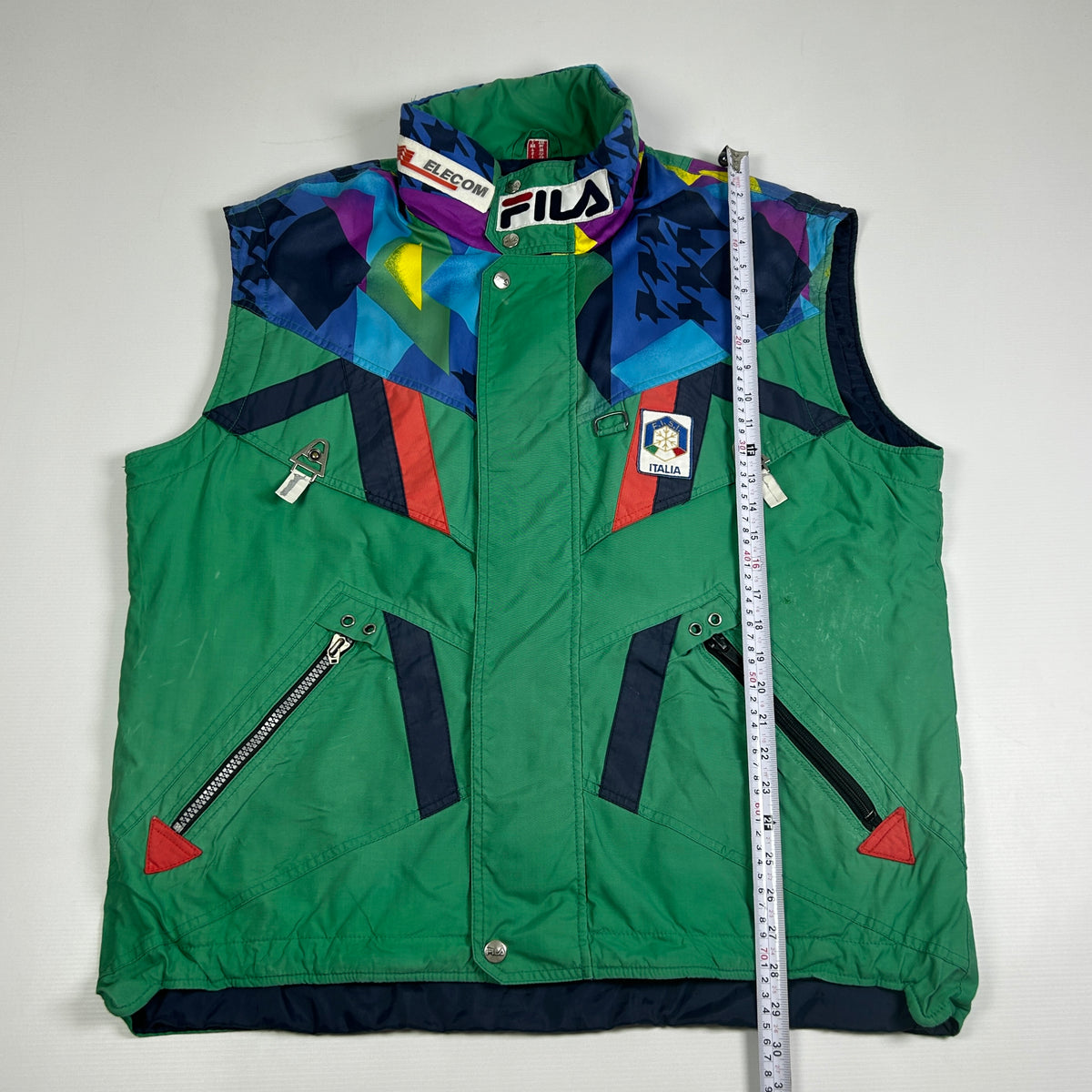 XL - 1990's FILA Italia Ski Team Vintage Puffer Vest Tomba