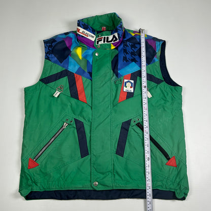 XL - 1990's FILA Italia Ski Team Vintage Puffer Vest Tomba