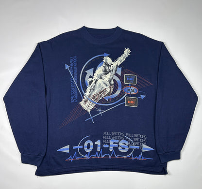 L - Vintage 2000's 01-FS Graphic Crewneck Sweatshirt