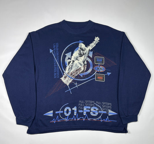 L - Vintage 2000's 01-FS Graphic Crewneck Sweatshirt