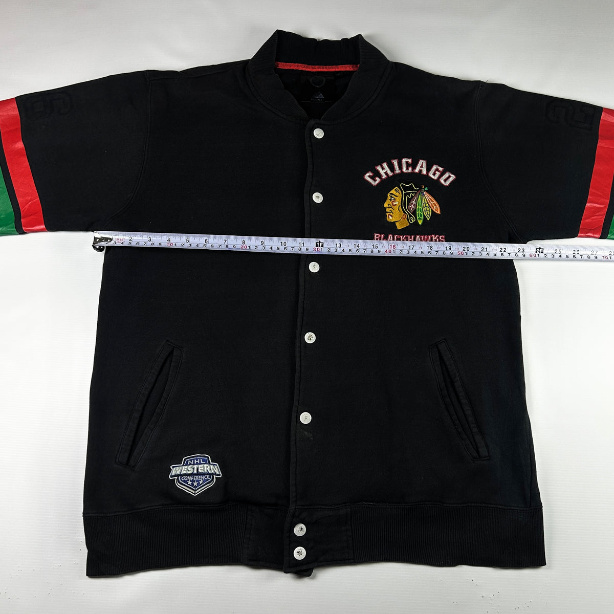 L - 1990's Chicago Blackhawks NHL Varsity Jacket