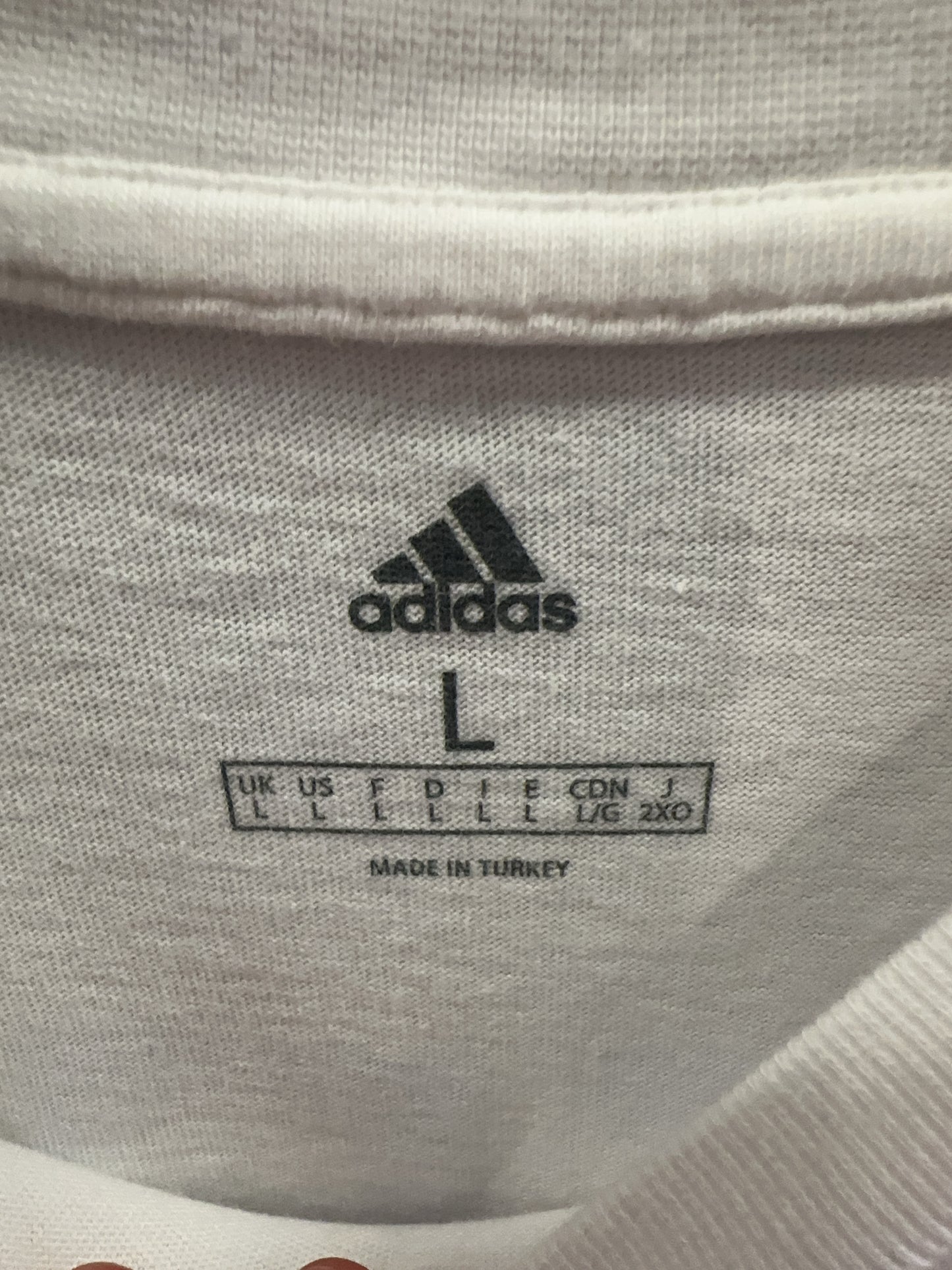 L - Adidas Graphic Messi White T-Shirt