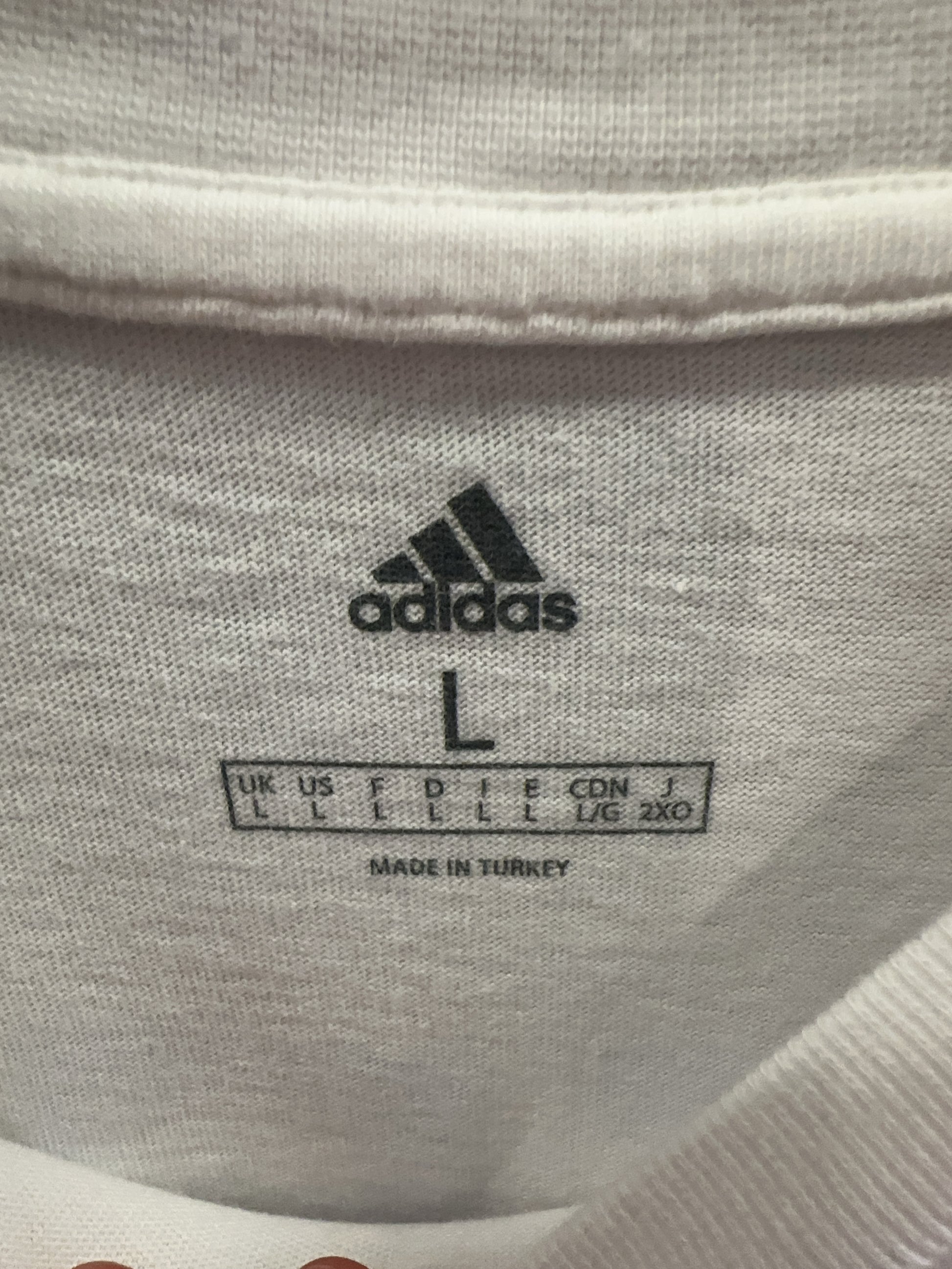 L - Adidas Graphic Messi White T-Shirt