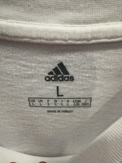 L - Adidas Graphic Messi White T-Shirt