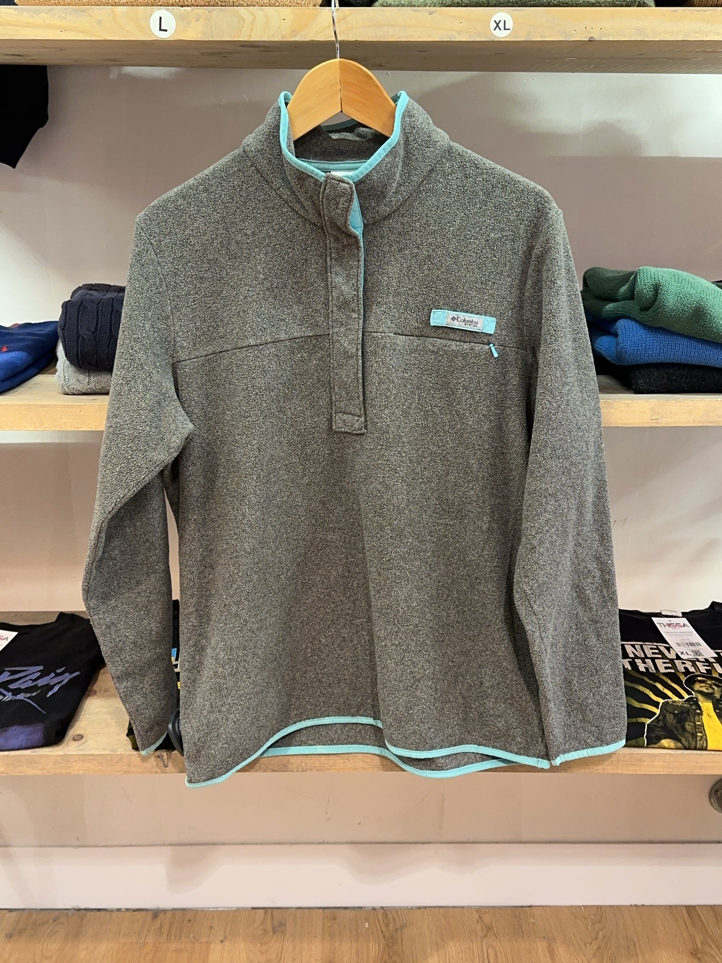 L - Columbia Fleece Quarterzip