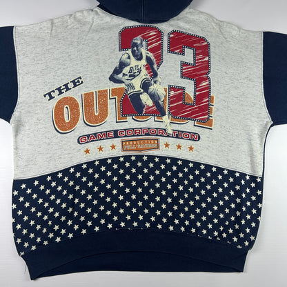 S - 1990's Michael Jordan The Outdoor Game Corporation Retro Basketball Hoodie