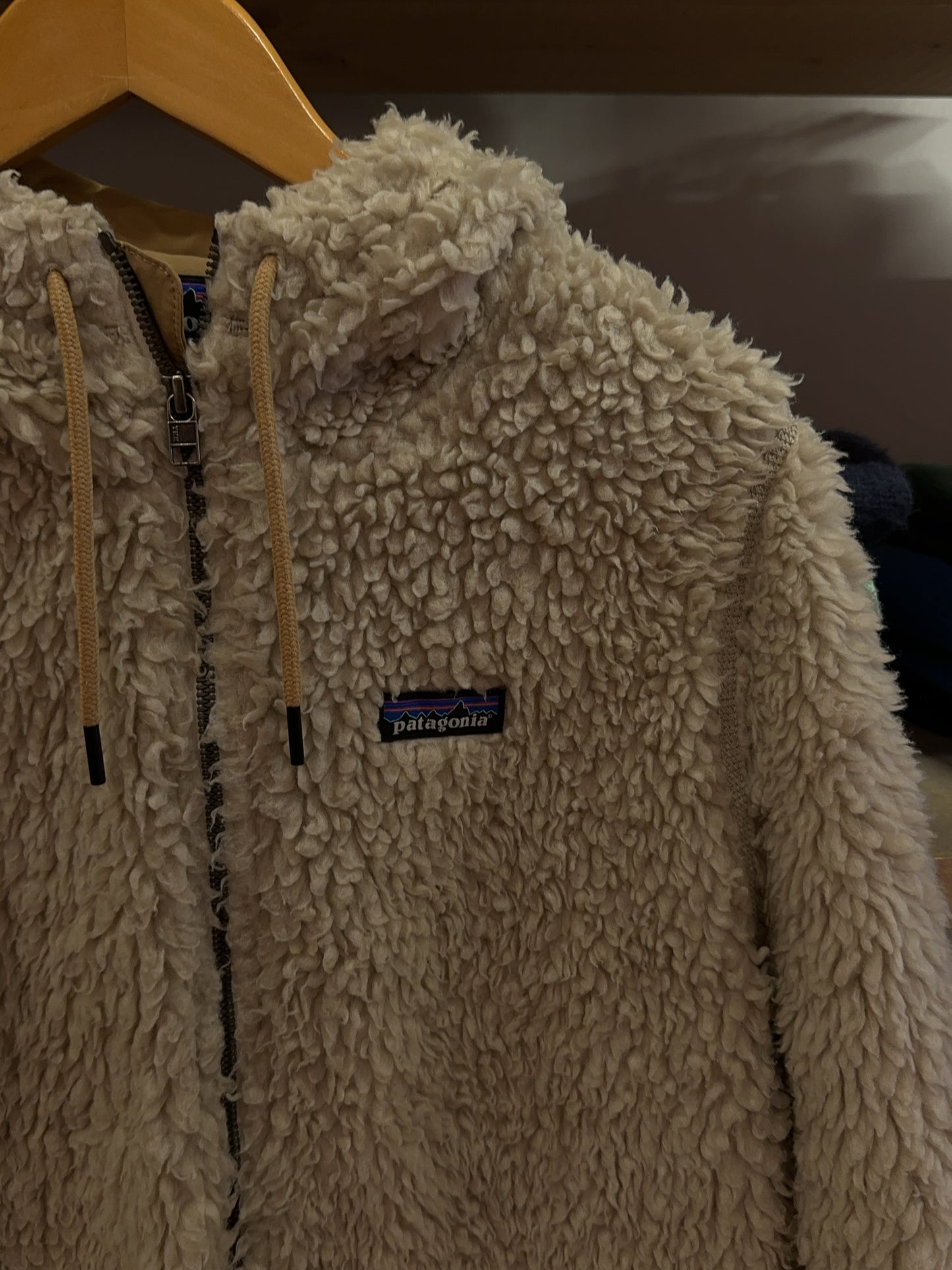 Patagonia Sherpa Fleece Hooded Longline Jacket - M