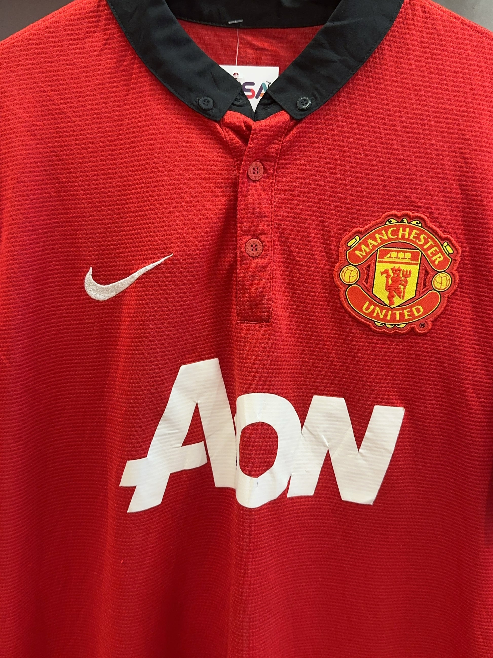 2013-2014 Manchester United Nike Home Football Shirt - L