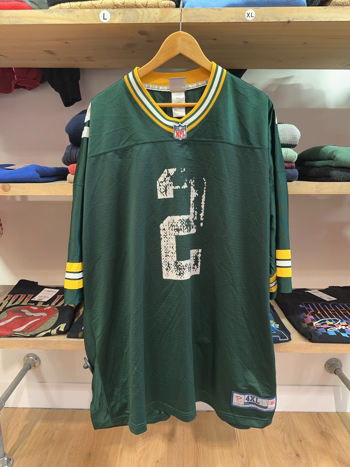 4XL - 1990s Green Bay Packers Nfl Pro Line Football Shirt Crosby #2