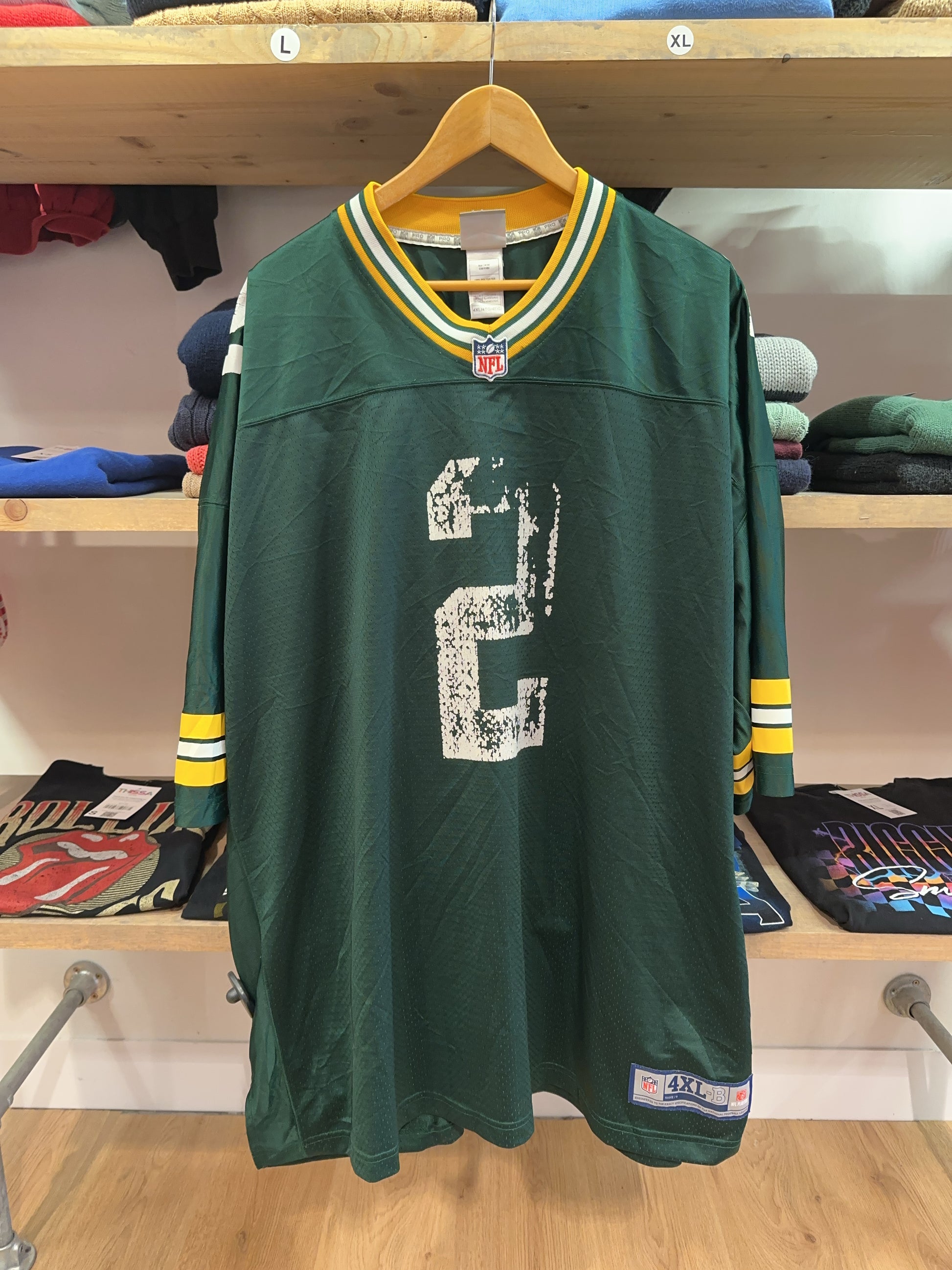 4XL - 1990s Green Bay Packers Nfl Pro Line Football Shirt Crosby #2