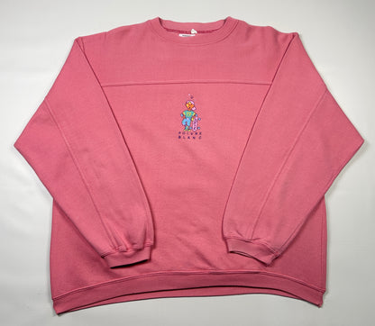 M - 1980's Vintage Sweatshirt Sweat Poivre blanc Vert Skate surf
