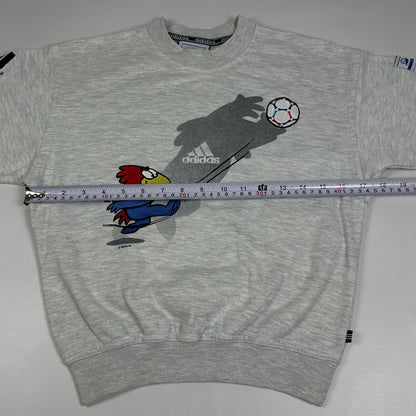 XXS - France 1998 Adidas Coupe du Monde Gray Sweatshirt