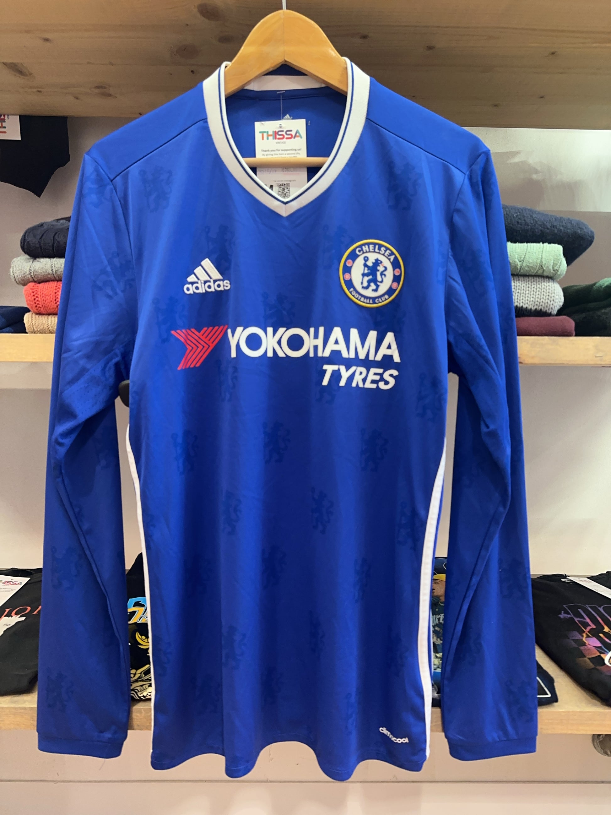 2016/17 Chelsea FC Fabregas #4 Home Football Shirt Long Sleeve