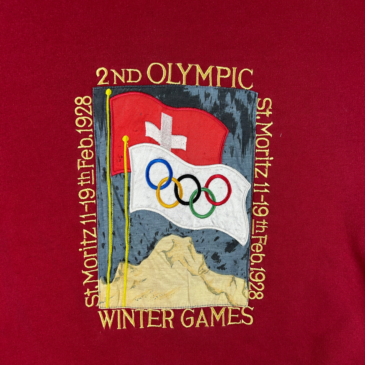 M - 1928 Adidas St. Moritz Olympic Winter Games Sweatshirt