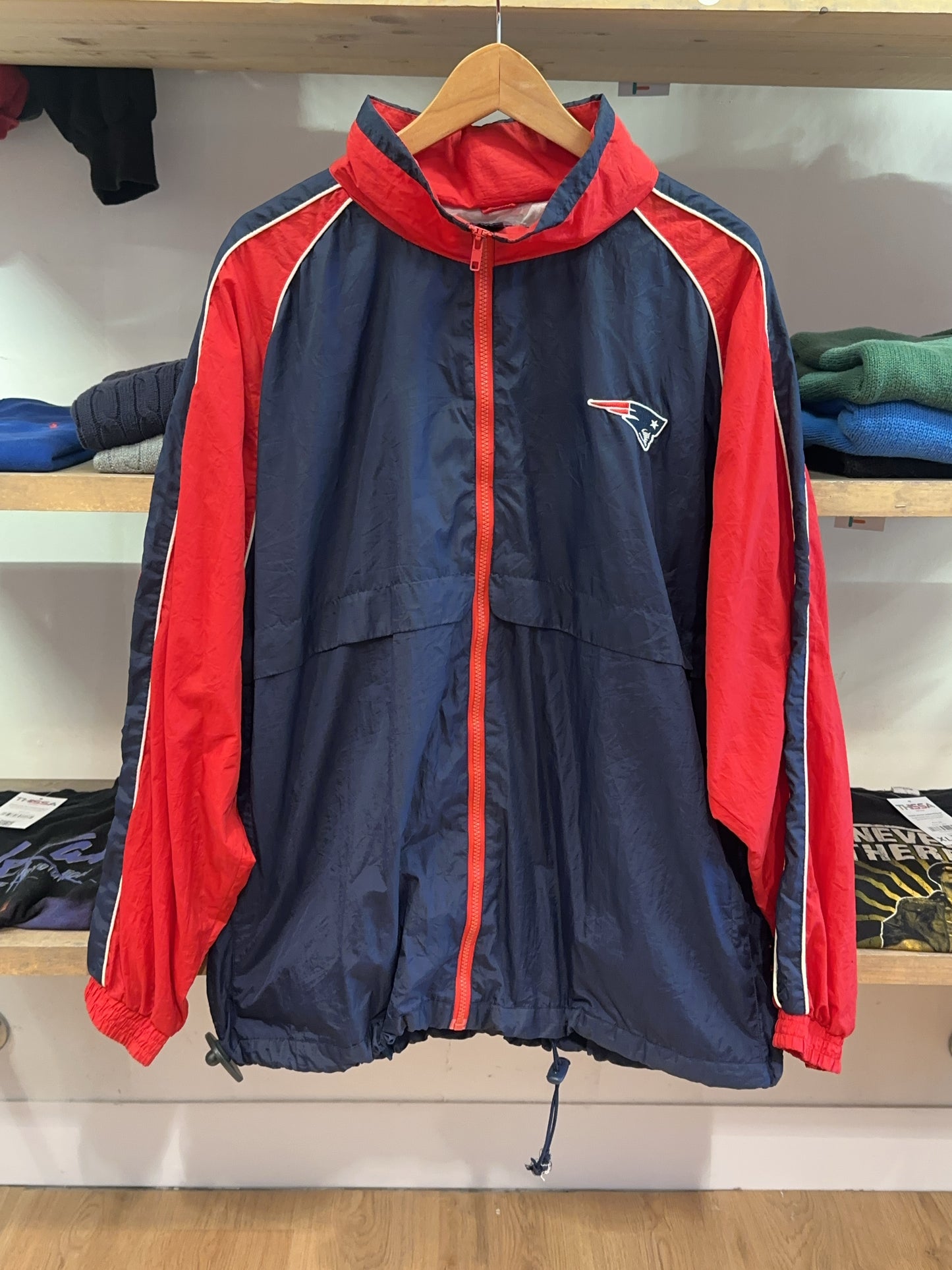 L - Vintage 1990's New England Patriots Logo Athletic Jacket
