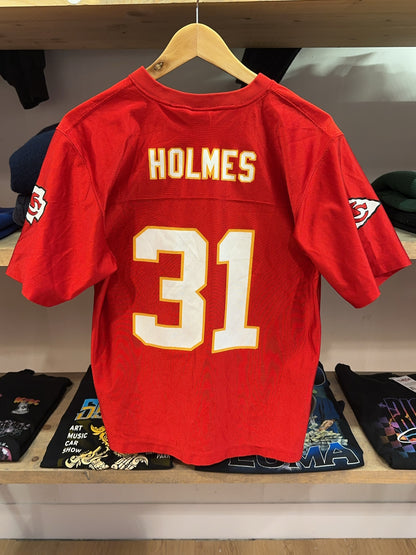 S - 2000s Kansas City Chiefs NFL Home Football Shirt Holmes #31
