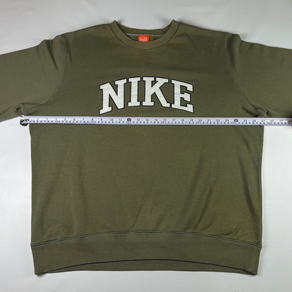 XL - Vintage 2000's Nike Athletic Dept. Olive Sweatshirt