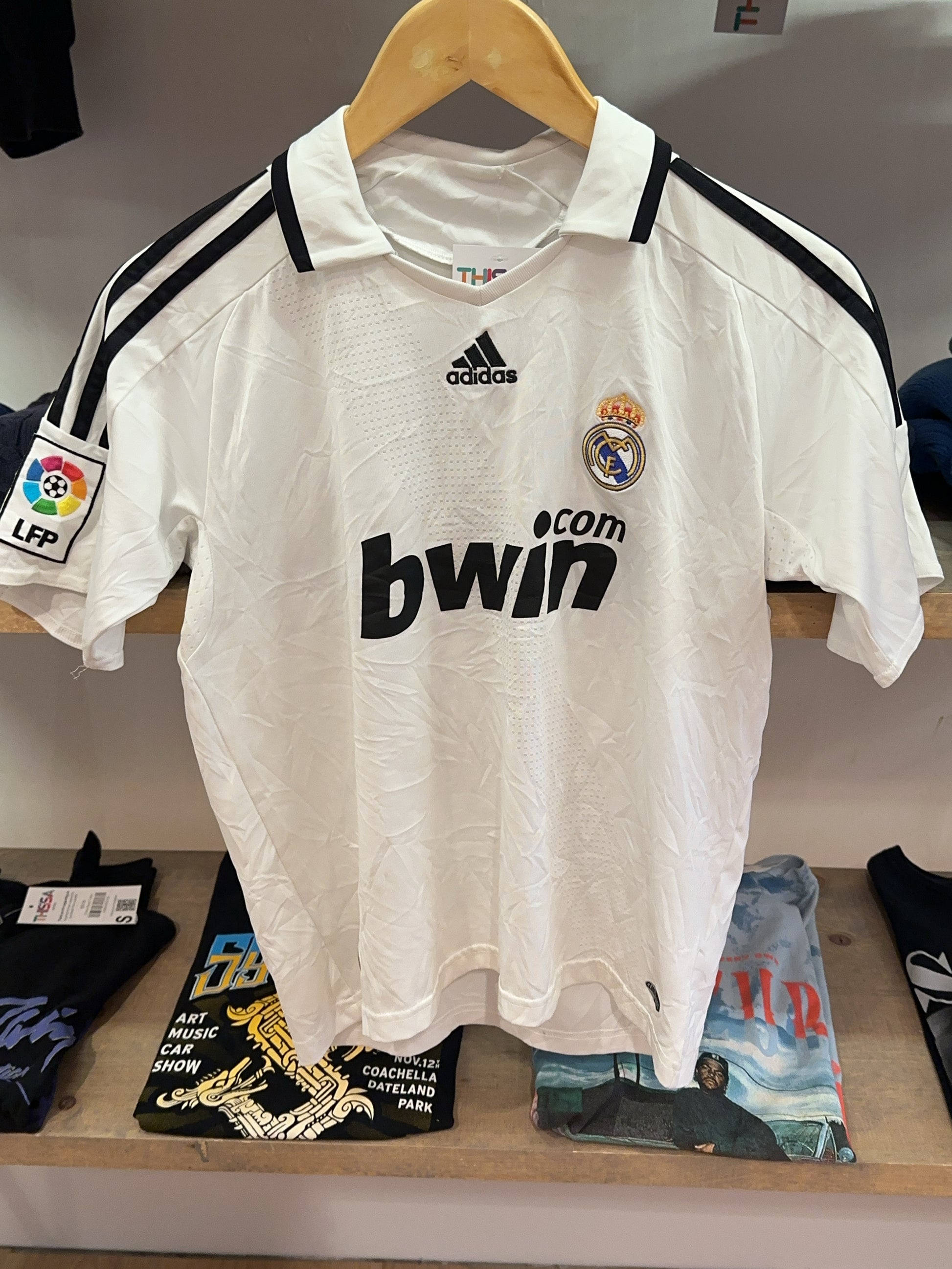 XS - 2008-2009 Real Madrid Adidas Home Football Shirt De Vries 7
