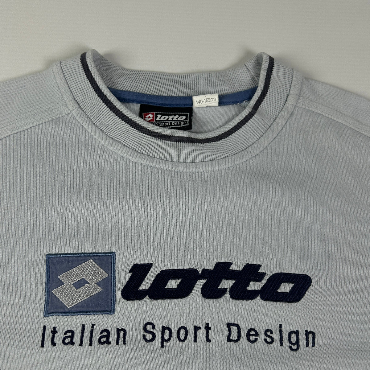 XS - 1990's Lotto Italian Sport Design Grey Sweatshirt