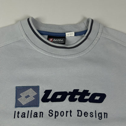 XS - 1990's Lotto Italian Sport Design Grey Sweatshirt
