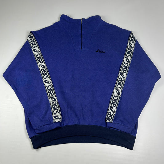 L - 1990's Asics Quarterzip