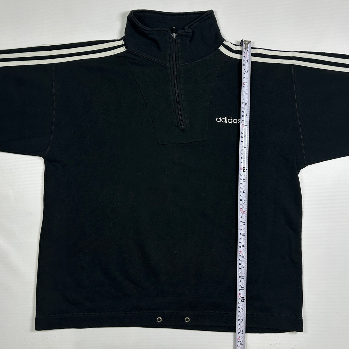 M - Vintage 1990's Adidas Three Stripes Quarterzip