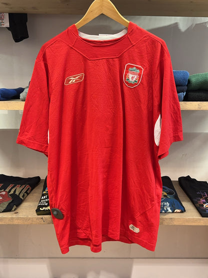 XL - 2004-2006 Liverpool FC Steven Gerrard #8 Reebok Home Football Shirt