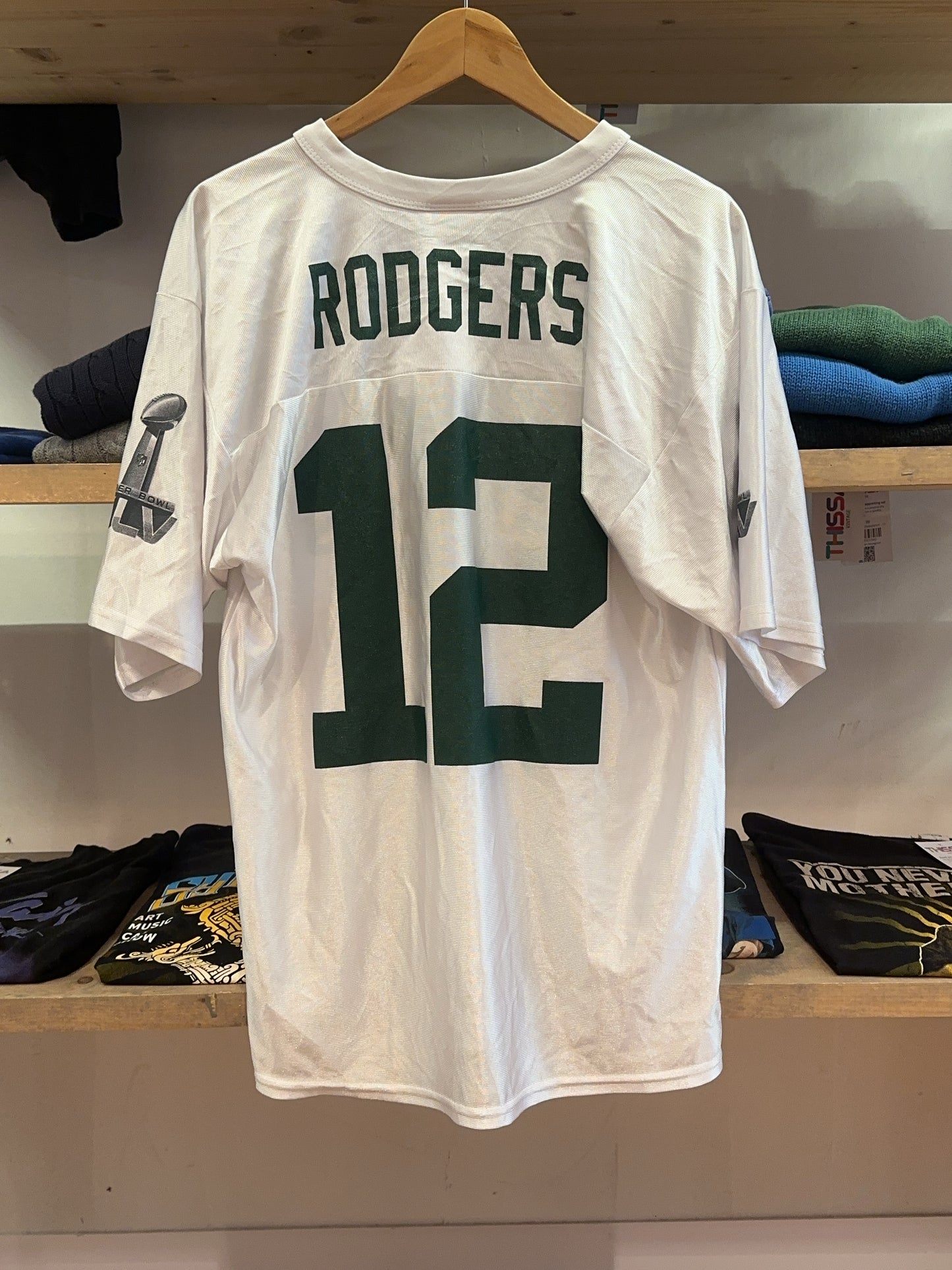 M - 2010-2011 Green Bay Packers NFL Home Aaron Rodgers 12