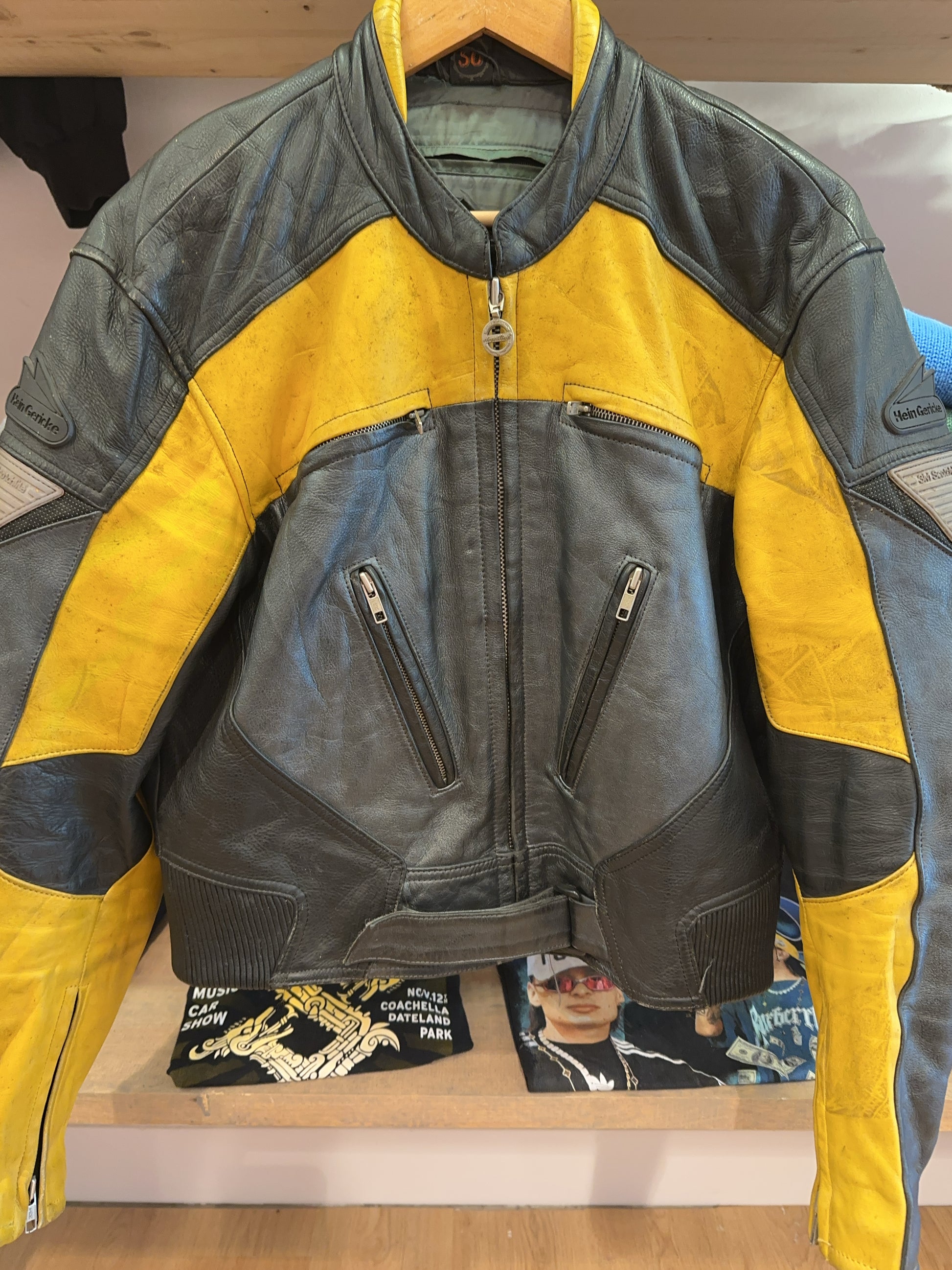 S - Vintage 1990's Hein Gericke Biker Motorcycle Racing Jacket