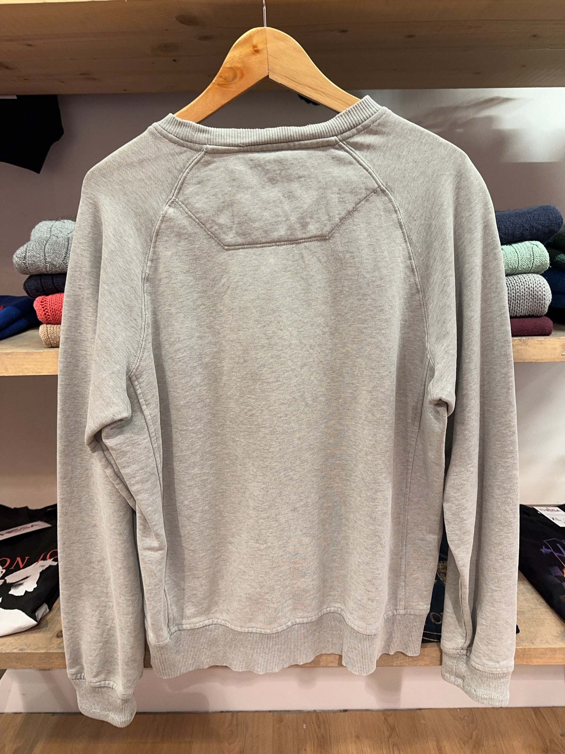 Timberland Grey Logo Crewneck Sweatshirt - M