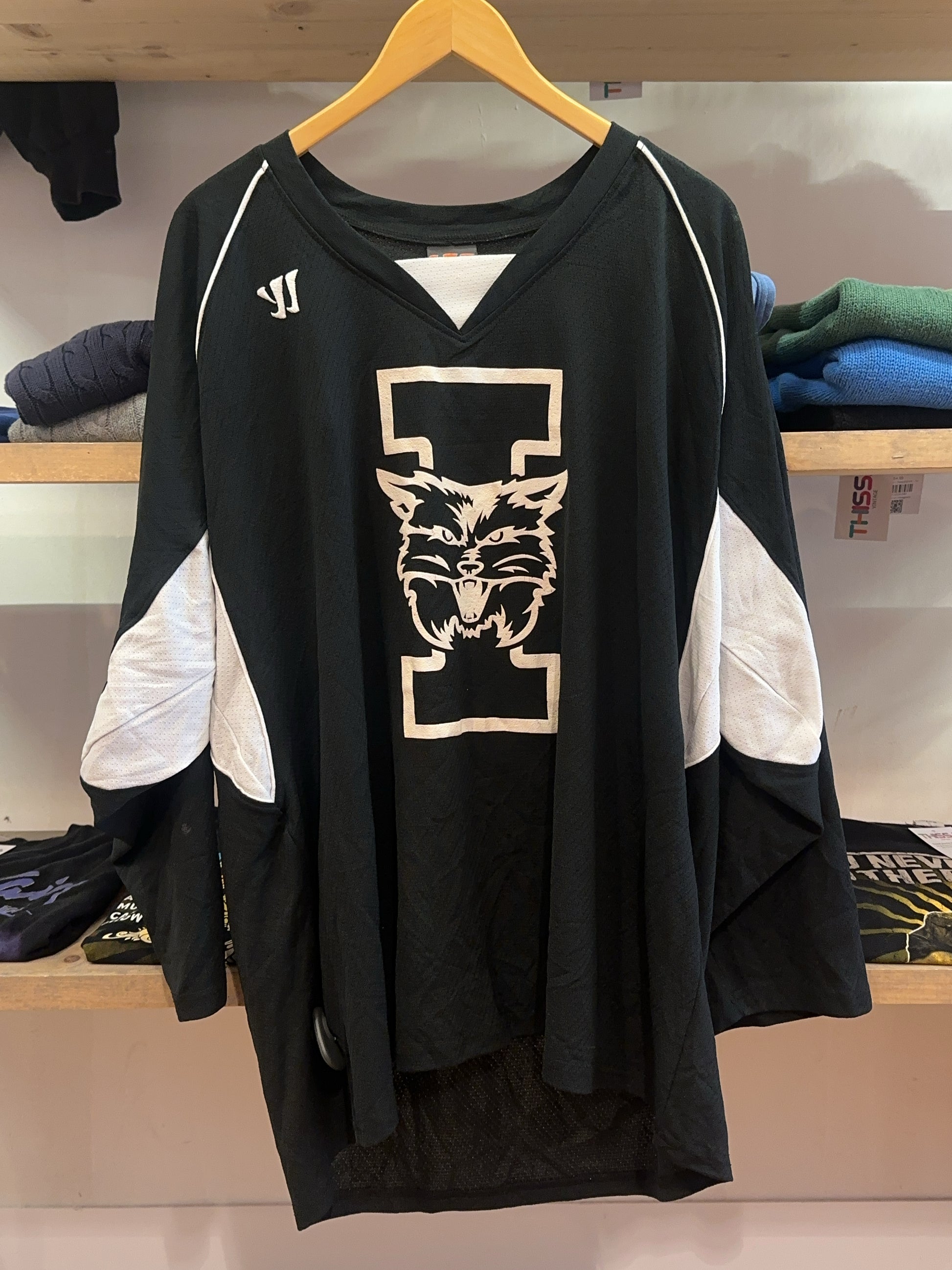 XL - Warrior Black Long Sleeve Hockey Jersey