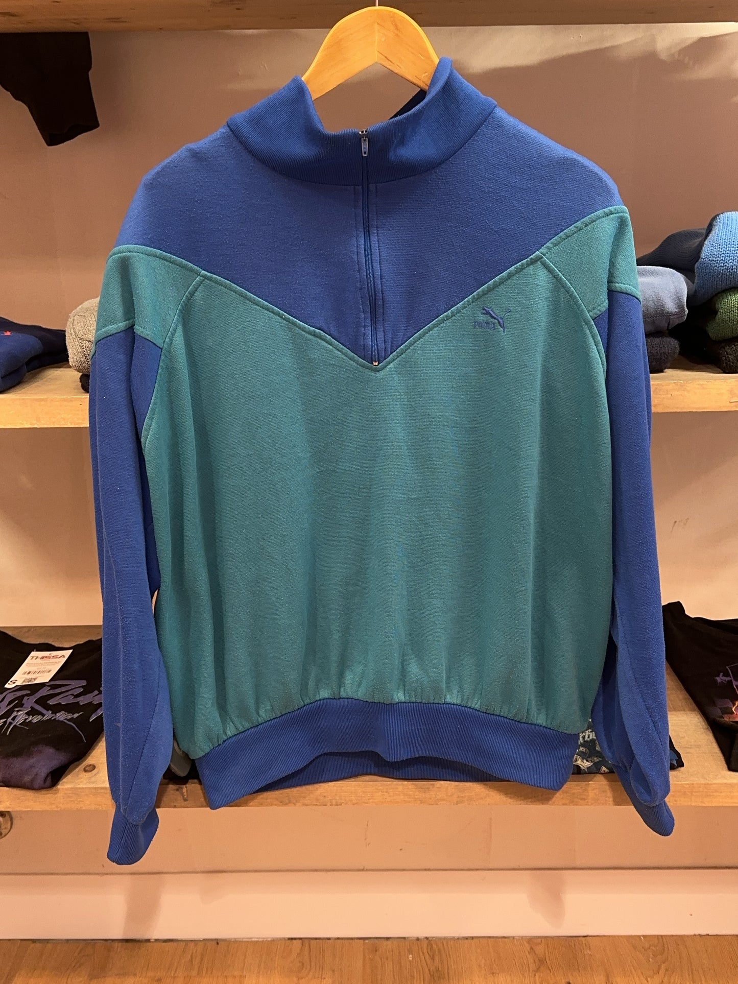 S - Vintage 1990's Puma Quarterzip