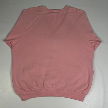 L - 1980's Lacoste Women's Pink Relaxed Fit V-neck Wool Cardigan