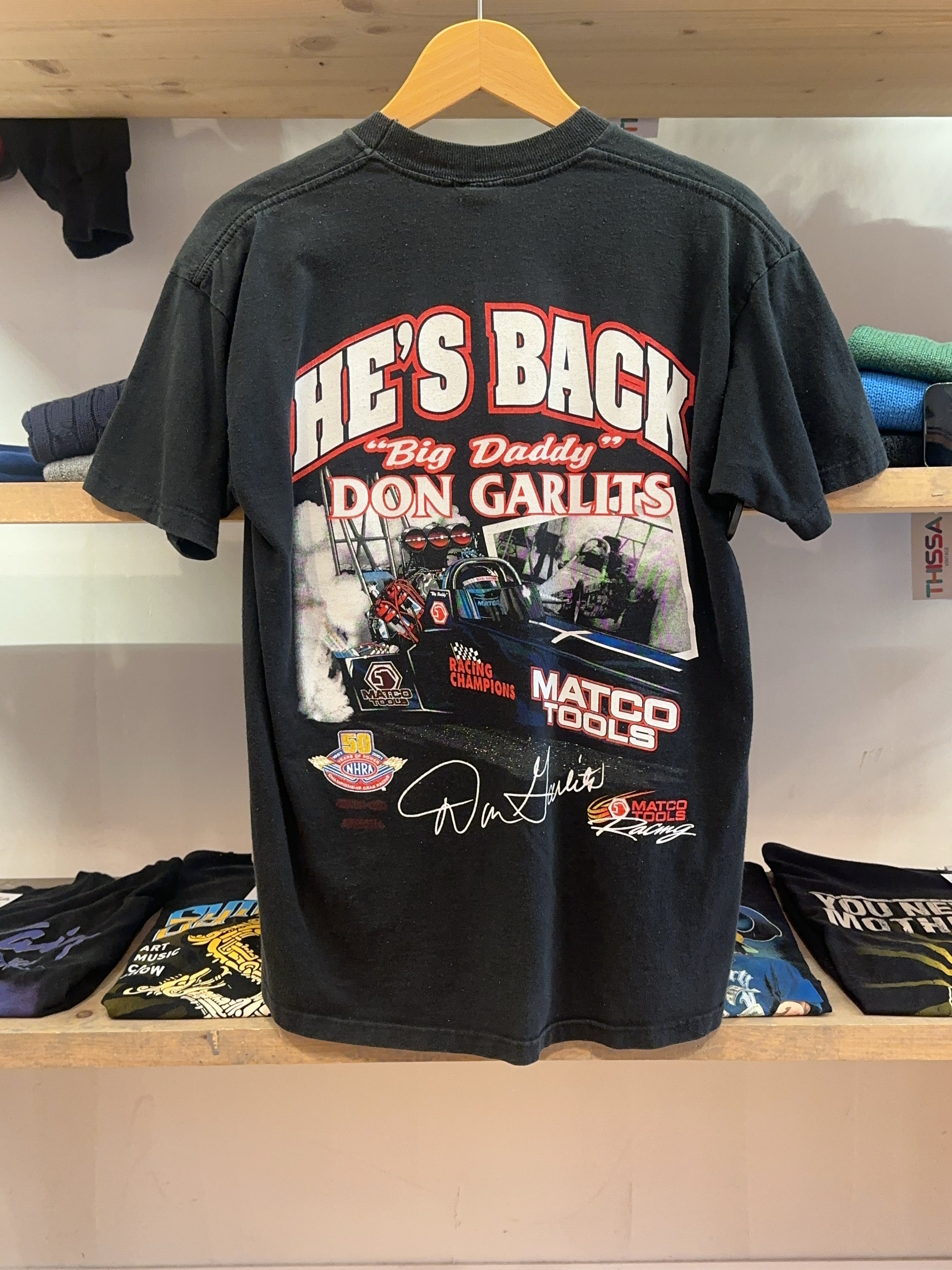 M - Don Garlits He's Back Big Daddy 2001 Indy Nationals NHRA Shirt