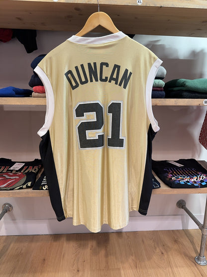XXL - 2002-03 San Antonio Spurs Majestic NBA Jersey Duncan #21