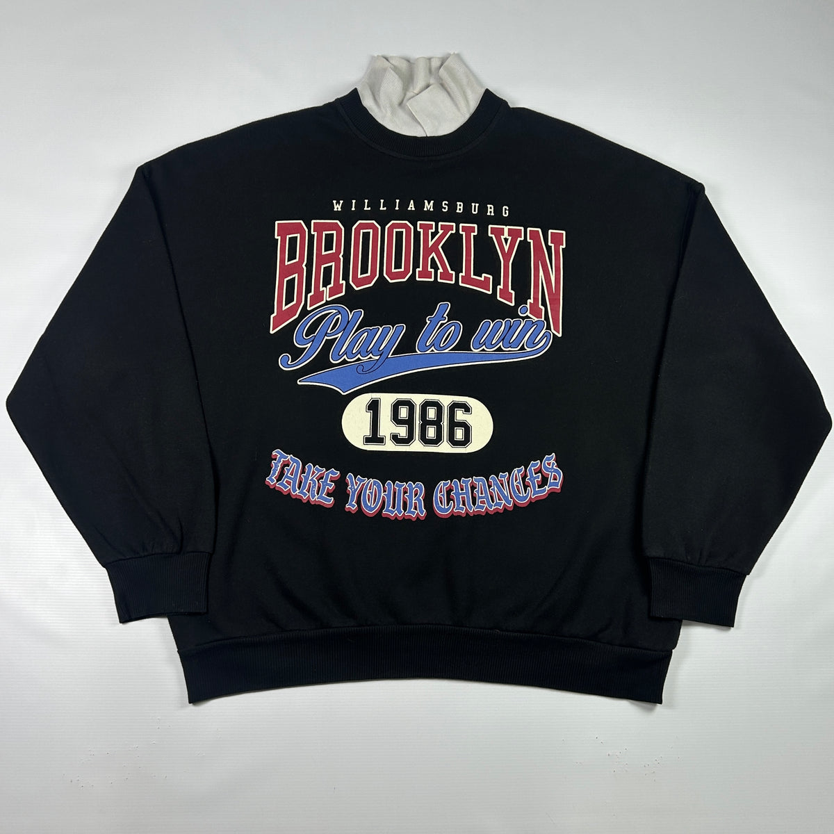 L - 1986 Williamsburg Brooklyn Play to Win Sweatshirt