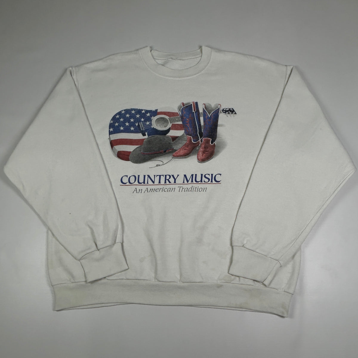 M - 1990's Country Music American Tradition Sweatshirt Made in Mexico