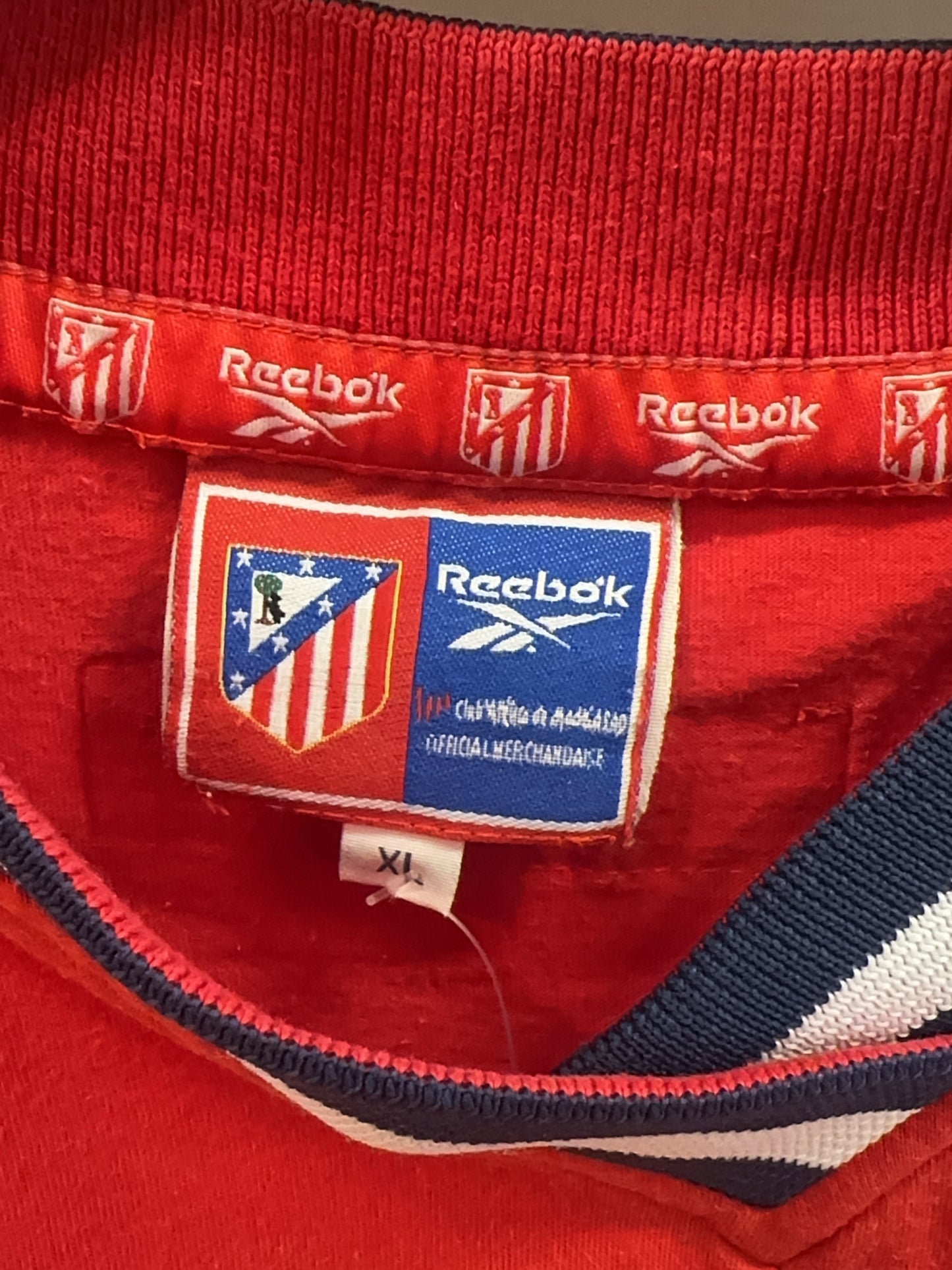 1998-1999 Atletico Madrid Reebok Football Training Shirt - XL
