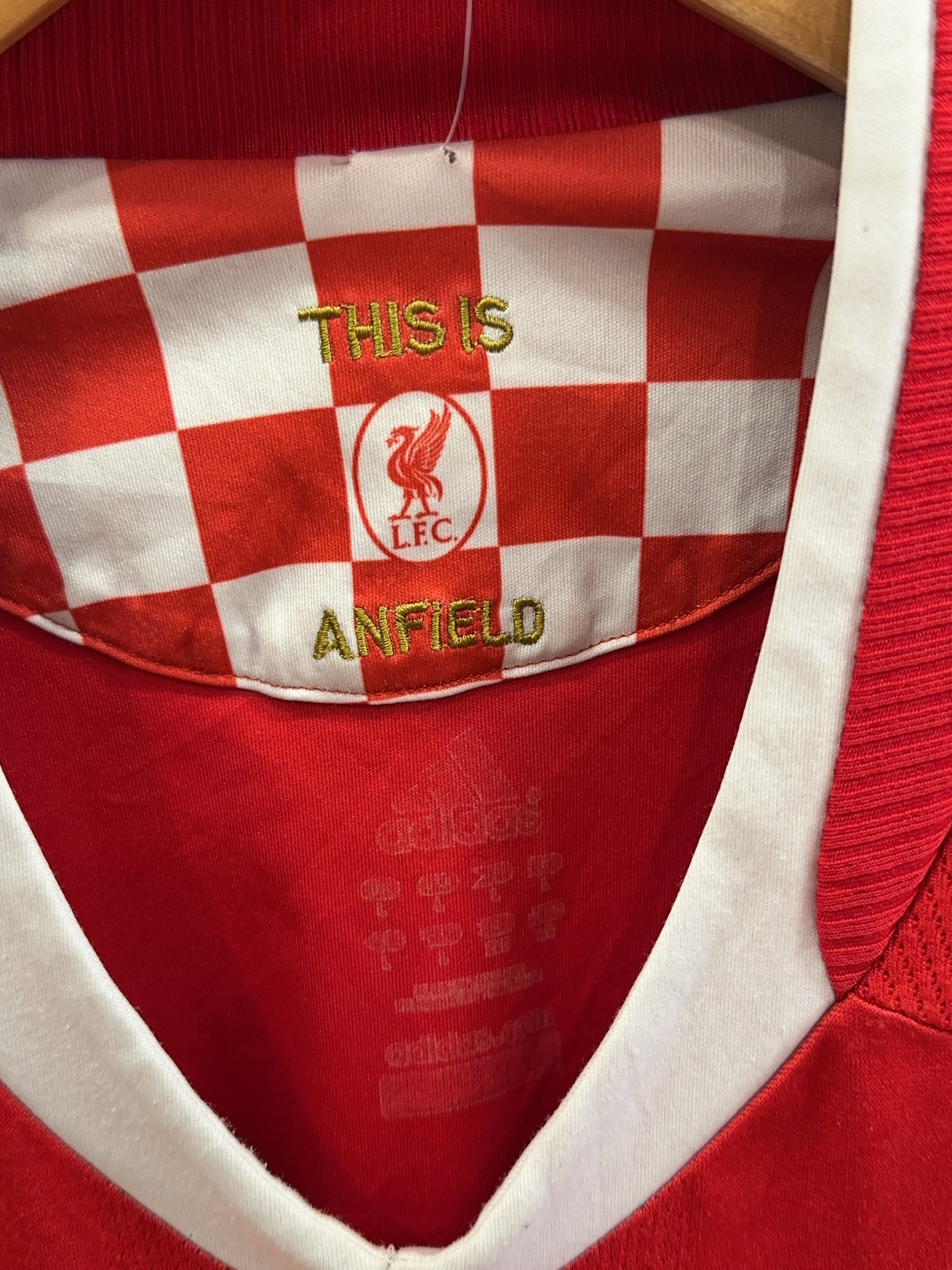 2008-2010 Liverpool FC Adidas Home Football Shirt - L