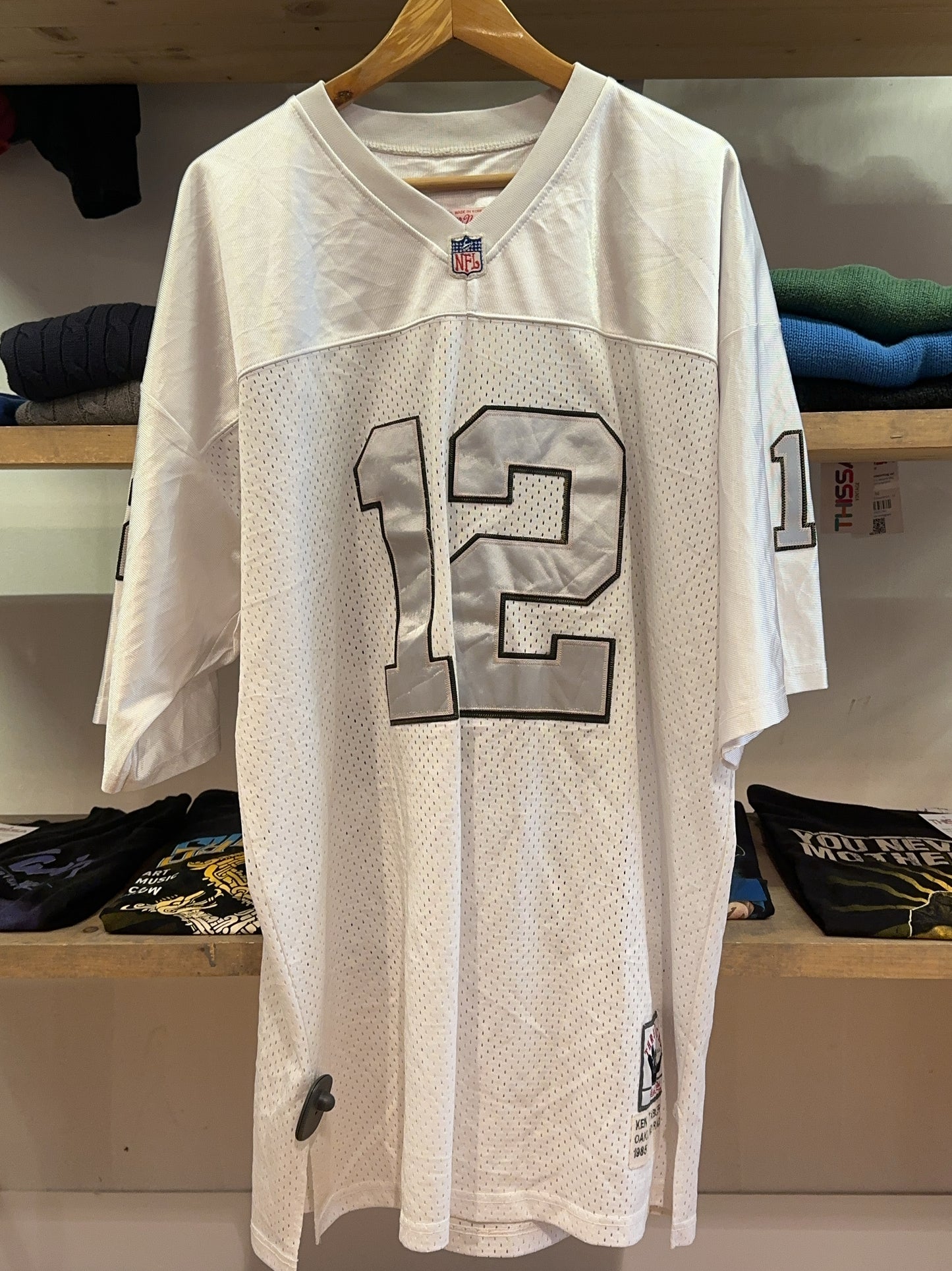 XXL - 1985 Oakland Raiders Mitchell & Ness Home Ken Stabler 12