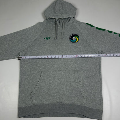 L - 2011–2012 Umbro New York Cosmos Grey Pullover Hoodie