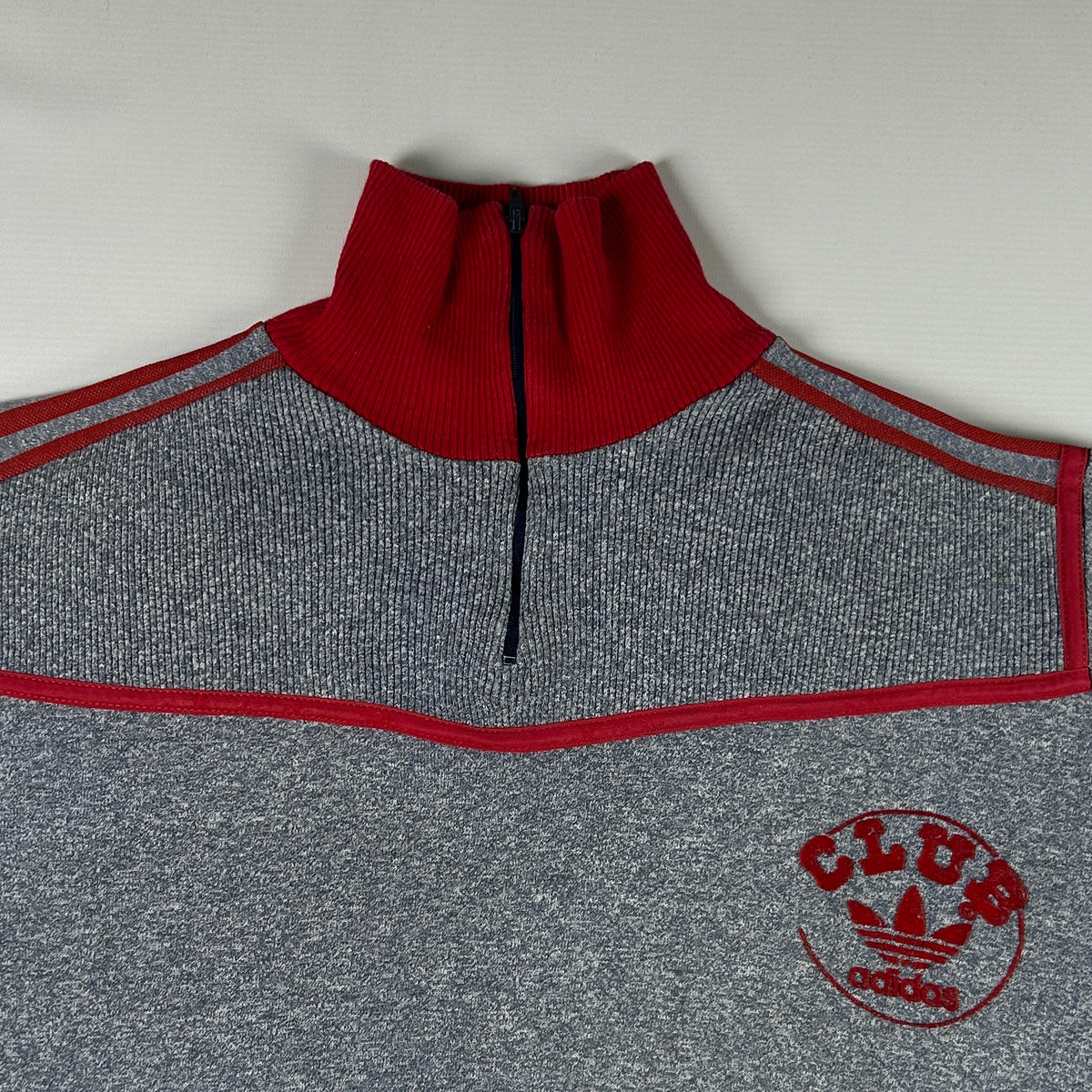 S - Vintage 1970's Adidas Quarterzip