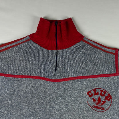 S - Vintage 1970's Adidas Quarterzip