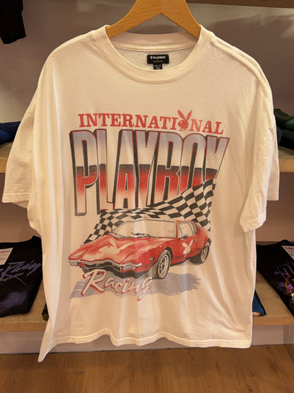 L - Playboy International Racing Graphic T-Shirt