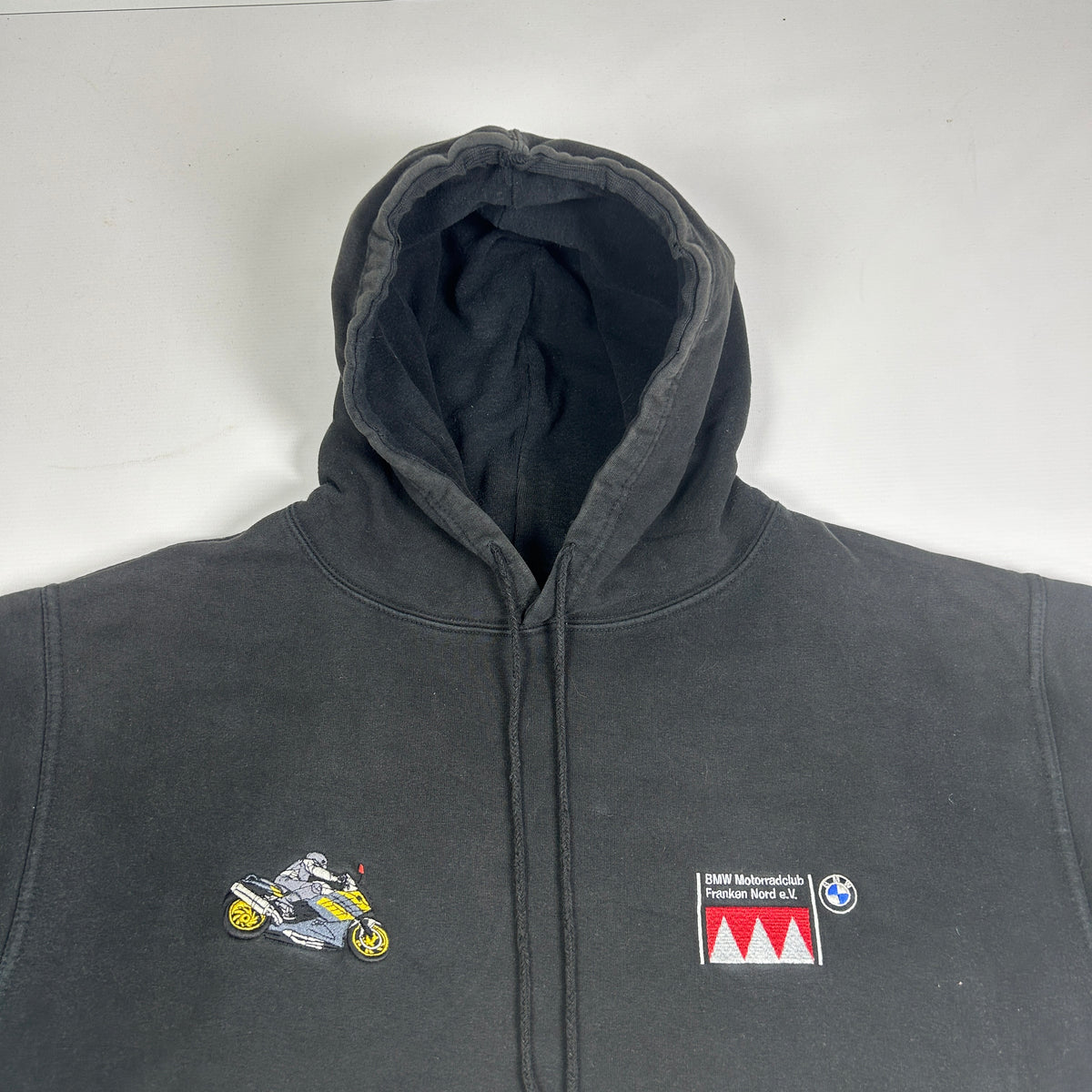 XL - Vintage 2010's BMW Motorradclub Franken Nord e.V. Hooded Sweatshirt