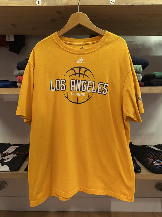 Adidas Los Angeles Lakers Gold Basketball T-Shirt