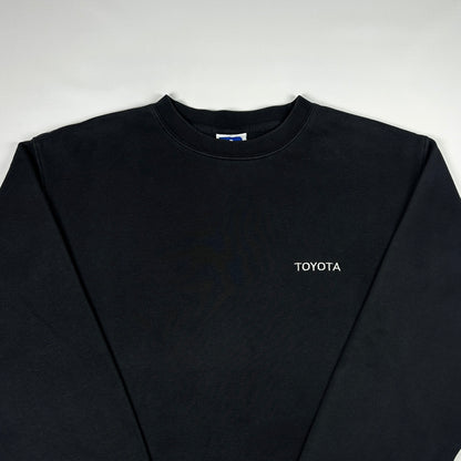 M - 1990's Toyota Logo Black Crewneck Sweatshirt