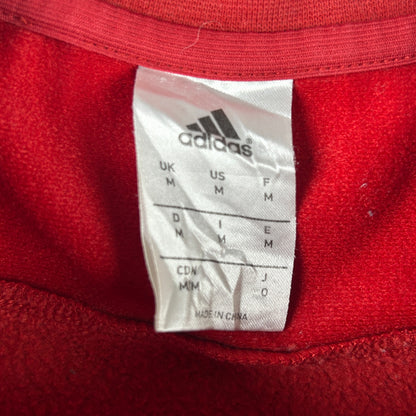 M - 2015-2016 Adidas FC Bayern Munich Red Long Sleeve Sweatshirt