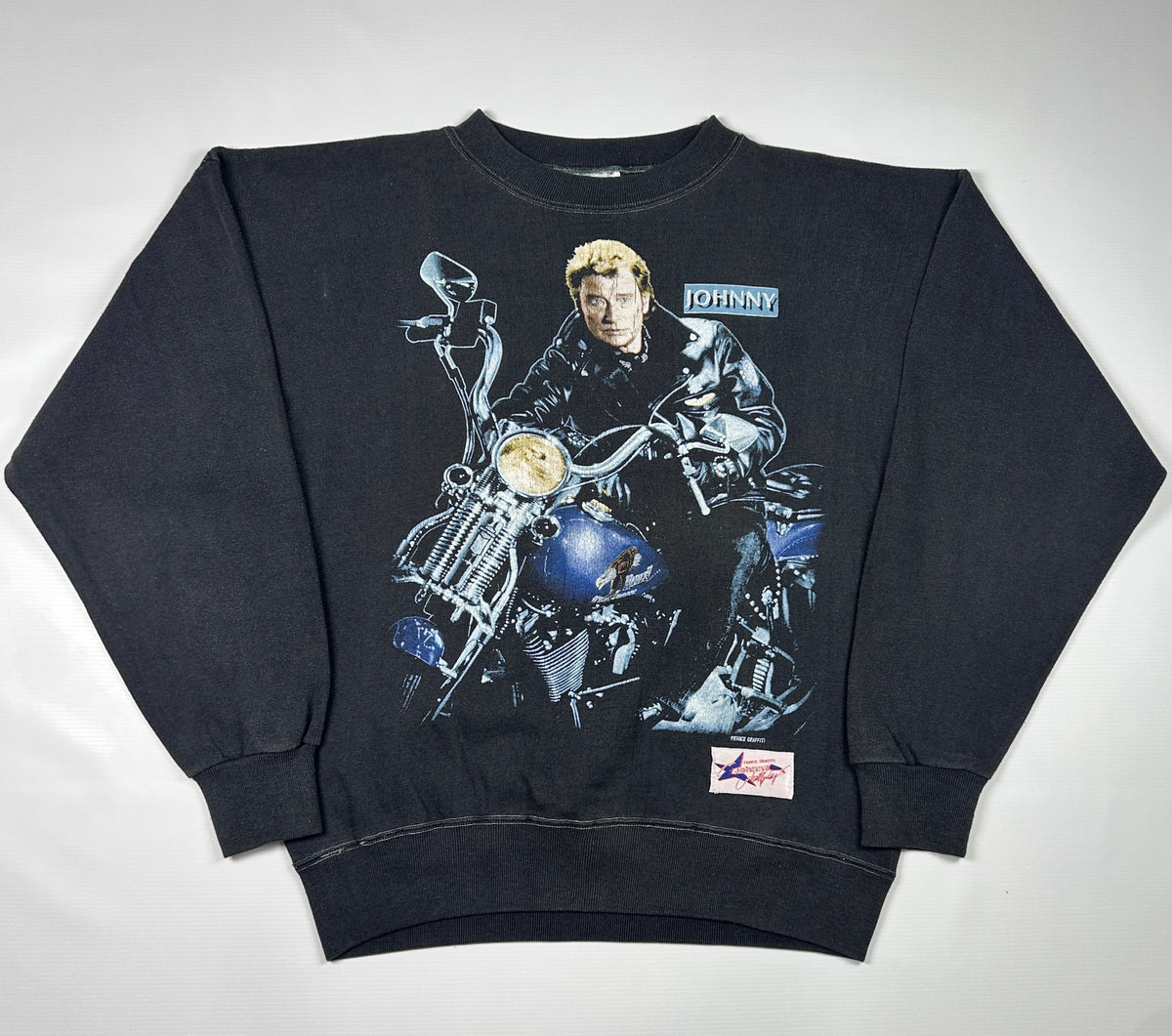 M - Vintage Johnny Hallyday Graphic Sweatshirt